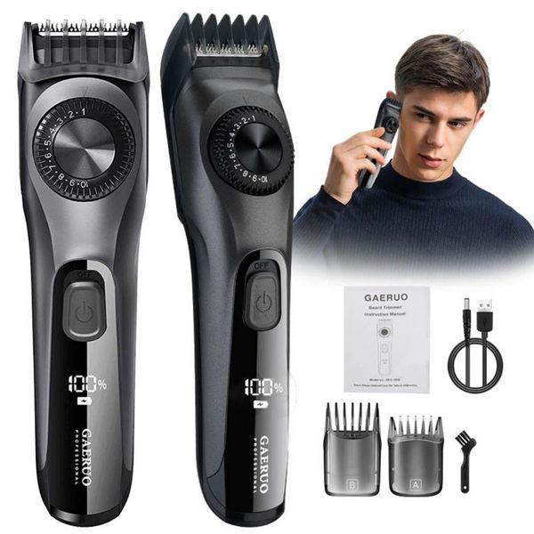 

hair clippers adjustable beard trimmer for men professional mens with 2 combs m2ee