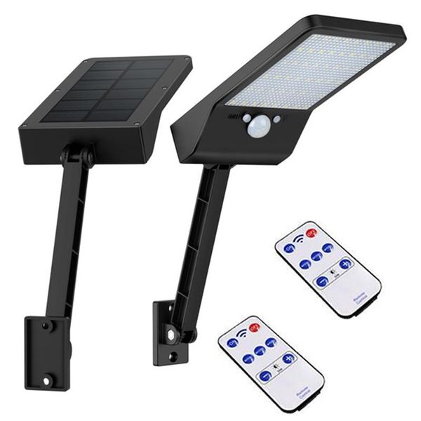 

new 2pcs 48led motion sensor solar wall light with remote for street