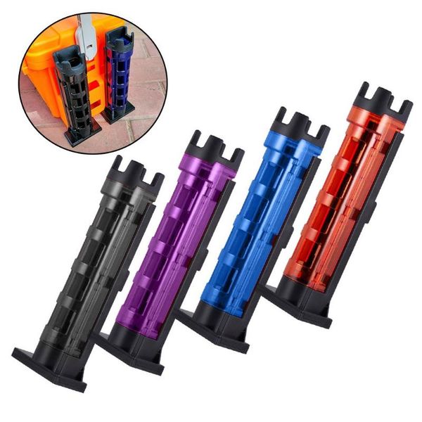 

boat fishing rods fish rod holder raft barrel accessory vertical inserting device for meiho box adjusted height pesca iscas tackle tools