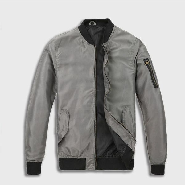 

men's jackets est solid autumn mens casual zipper outwear thin bomber male loose baseball multicolor o-neck coats outerwear, Black;brown