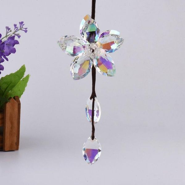 

interior decorations car hanging ornament rearview mirror auto 3d flower pendant lucky ornaments decoration accessories
