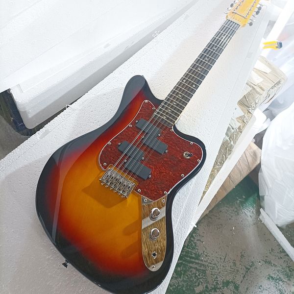 

12 strings tobacco sunburst electric guitar with 4 pickups,rosewood fretboard