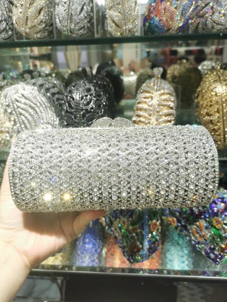 

evening bags 34 silver styles in stock rhinestone crystal purse bag women handbag gemstone party wedding clutches female clutch