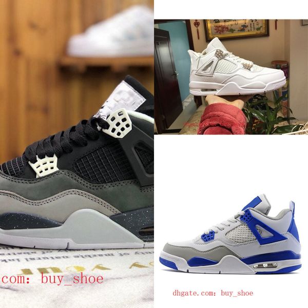 

sale 4 4s basketball shoes men women new cream sail the white cement bred court purple union la guava ice rasta mushroom sports shoes d52 11