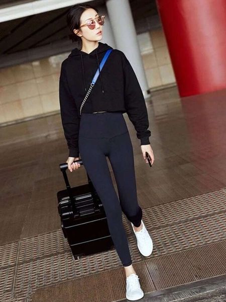 

autumn and winter 2020 cashmere net red shark skin tight wear black female riding leggings yoga pants, Black;white