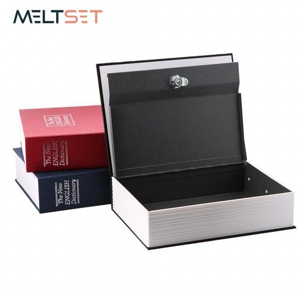 

storage boxes & bins secret dictionary book safe box hidden security cash coin jewelry case money valuables lock steel