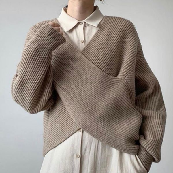 

chic women pullovers sweaters 2021 autumn winter korean batwing sleeve knit crop sweater vintage office lady sueter jj60, White;black