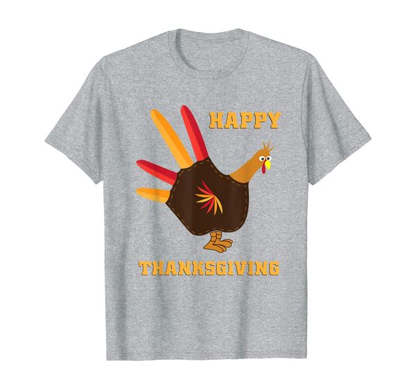 

happy turkey thanksgiving t-shirt, White;black