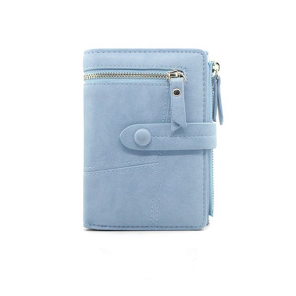

new fashion small wallet pu leather purse short female coin wallet zipper clutch coin purse credit card carteira billetera mujer, Red;black