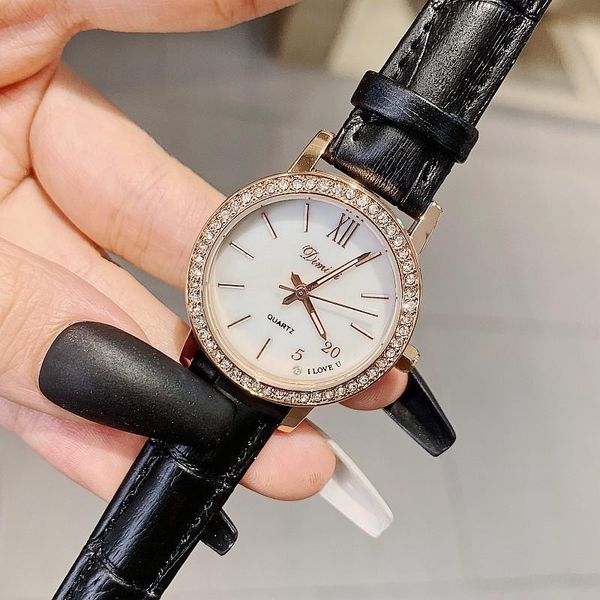 

wristwatches 2021 women watch black casual leather strap ladies watches luxury quartz female brand clock ultra thin surface, Slivery;brown