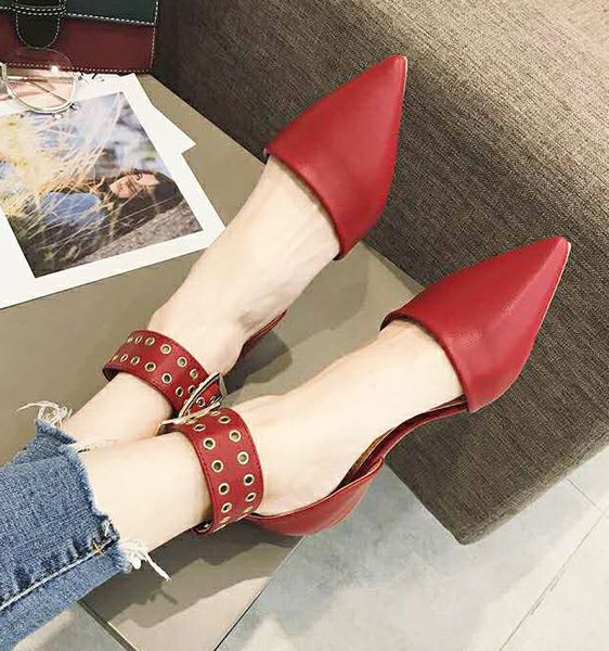 

dress shoes late night sandals women's summer buckle half baotou hollow fairy wind isy5, Black
