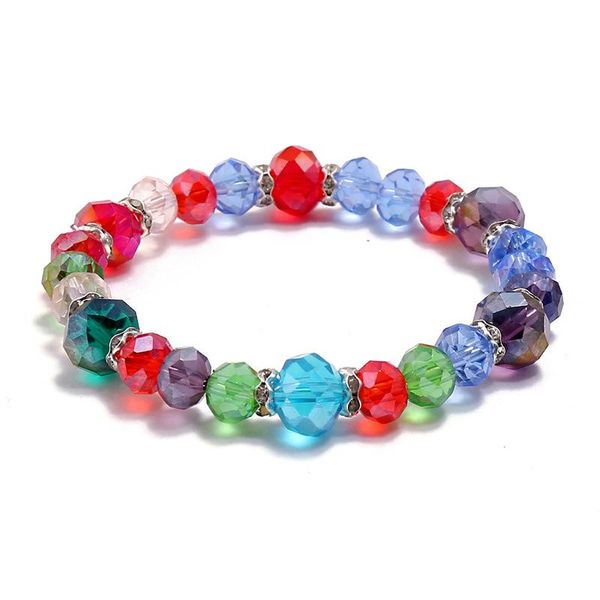 

beaded, strands korean style crystal beaded bracelet simple women strand bracelets cute romantic girlfriend gift hand accessories trendy jew, Black