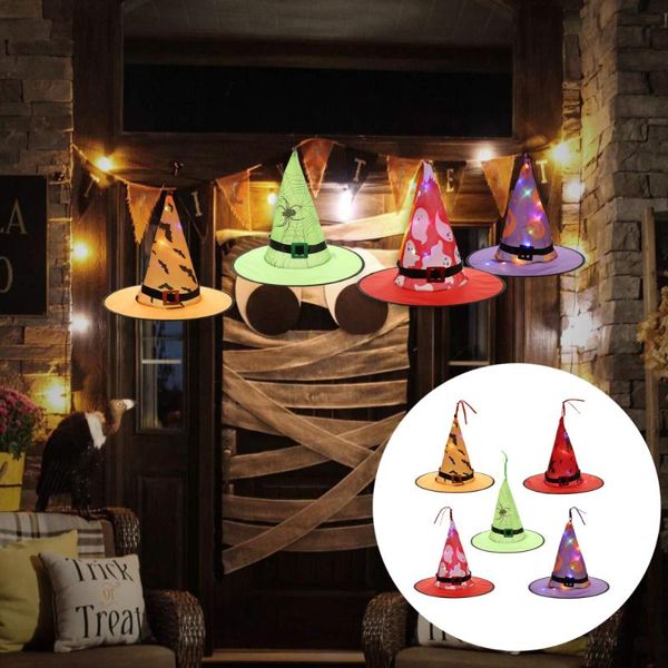 

party hats 5pcs witch luminous creative props (mixed style)