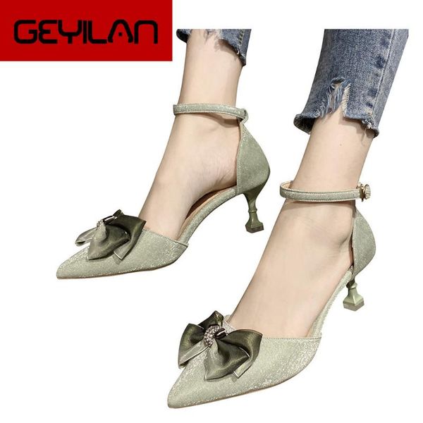 

dress shoes ladies high heel stiletto bowknot sandals thin heels comfort work pumps single, Black
