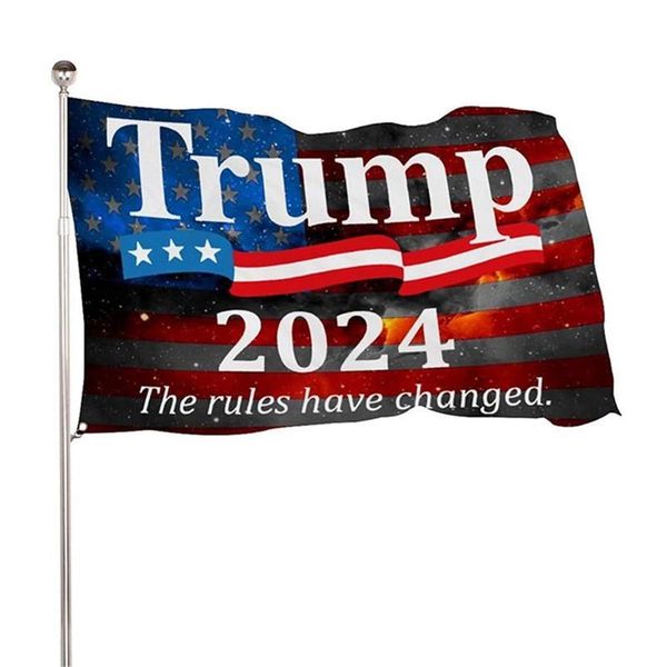 

150*90cm trump election 2024 usa president election banner flag polyester decor wholesale dhl fast