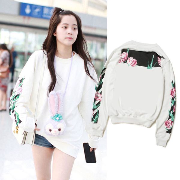 

& women's hoodies sweatshirts and autumn ouyang nana winter tulip jaet men's fashion plush fl er lovers' sweater women's, Black