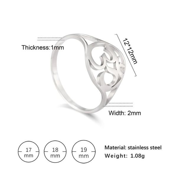 

cluster rings my shape stainless steel women yoga fashion finger for jewelry christams gift, Golden;silver