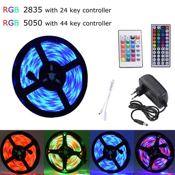 

fita led led strip light rgb rgb 5m 10m tape diode light strip dc 12v+ remote control smd 2835 15m 20m luz