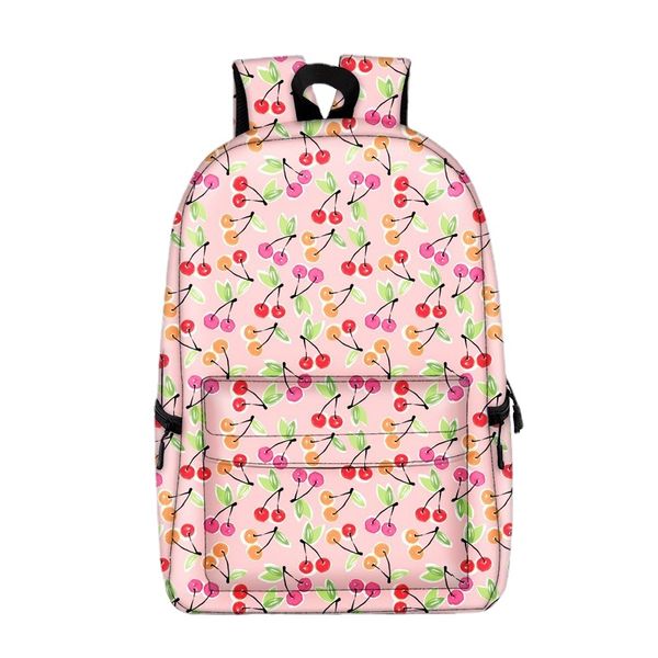 

fruit pattern student print backpack high-quality, comfortable and large-capacity novel fun school trip play