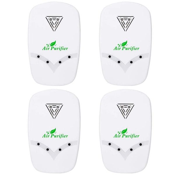 

4 pack air purifier for home, smoke purifier for small space bedroom office kitchen bathroom us plug