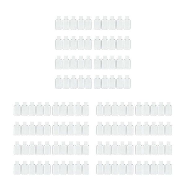 

storage bottles & jars 120 pcs 2 oz 60 ml clear refillable flip pet plastic travel bottle container