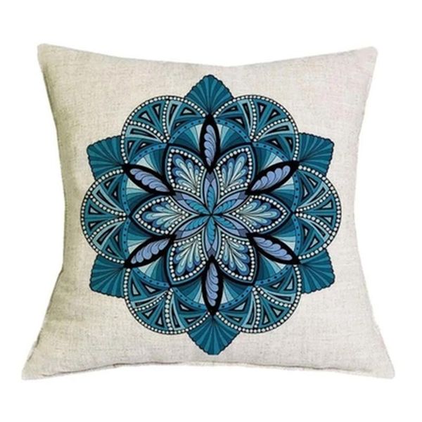 

pillow case printing pillowcase mandala ethnic linen cotton cover office home textiles floral bedroom sofa soft living room