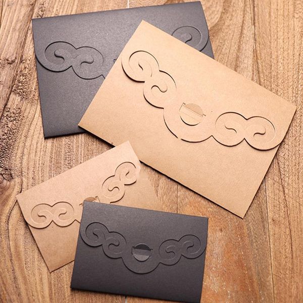 

greeting cards 20pcs/lot creative hollow out kraft paper thicken envelopes for birthday christmas wedding writing gift stationery