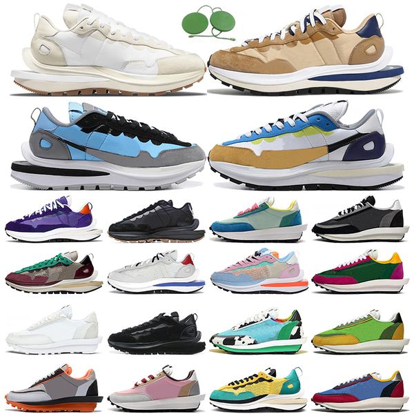 

sacai vaporwaffle ldwaffle running shoes mens womens sail sesame white nylon dark iris noir pure platinum royal fuchsia green gusto trainers