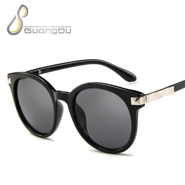 

sunglasses fashion round women 2021 designer blue black white mirror big feminino uv400, White;black