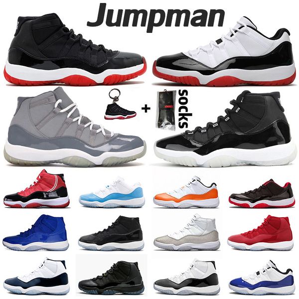 

25th anniversary 11s mens womens jumpman basketball shoes low concord 11 high bred xi men retro trainers sneakers size 36-47