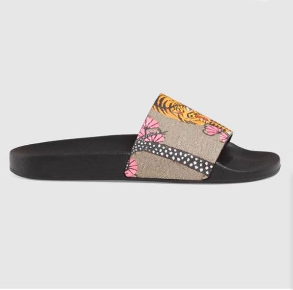 

designer slides mens women slippers summer sandals beach slide flat platform ladies sandali bathroom home shoes flip flops striped, Black