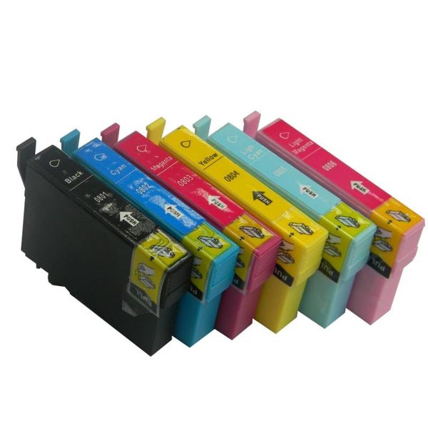 

ink cartridges t0801 p50 compatible for rx585 px810fw px820fwd px830fwd r285 r360 rx560 rx580 rx595 rx680 rx685printer
