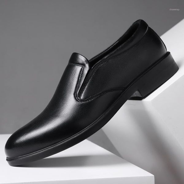 

dress shoes leather men evening wedding high-end business zapatos de hombre1, Black