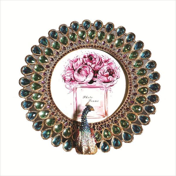 

frames european cloisonne peacock po frame creative enamel decorative ornament children's picture gift