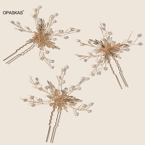 

hair clips & barrettes retro golden hairpin headdress comb back accessories bridal wedding decoration vl, Golden;silver