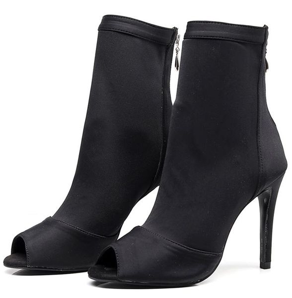 

dress shoes 2021 high heels nylon boots black for women
