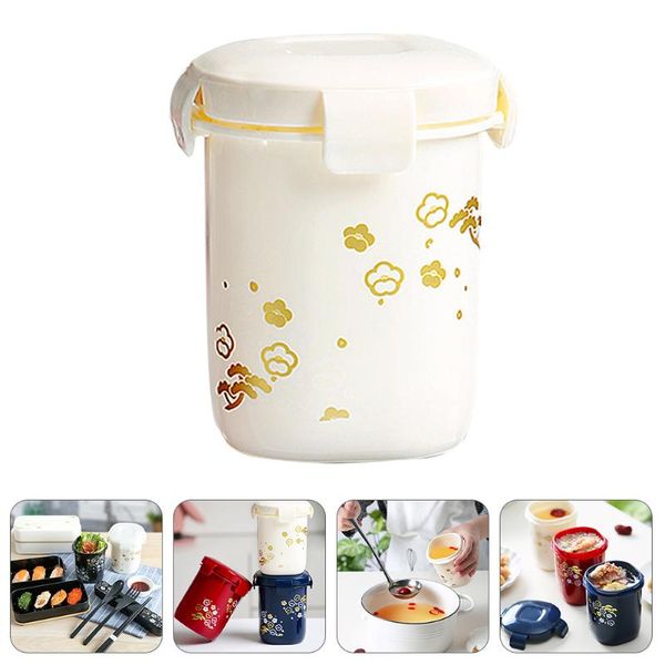 

mugs 1pc 350ml soup cup sealed porridge storage box durable pot oats