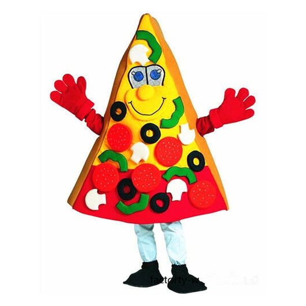 Costumi della mascotte Il costume della mascotte della pizza si adatta al vestito di taglia adulta fantasia compleanno Halloween