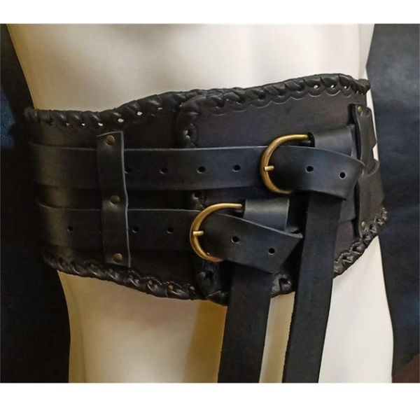 

handmade hand woven armor belt for medieval steampunk look