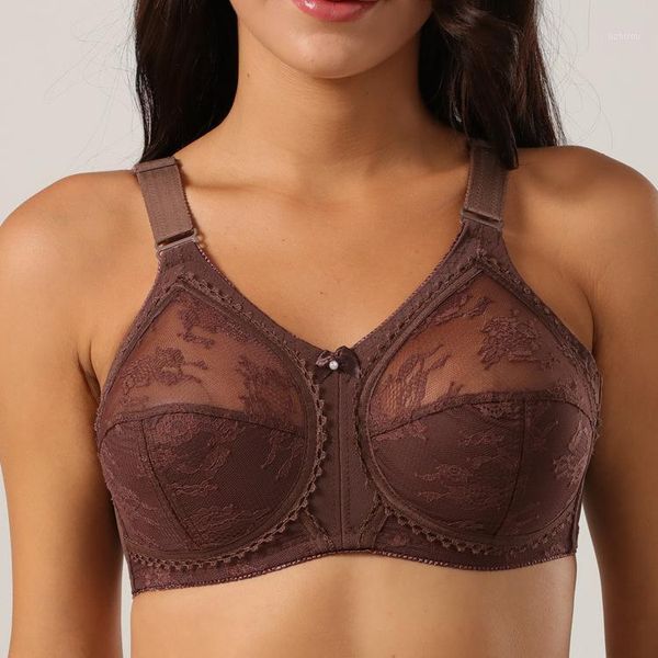 

women underwear transparent lace bralette wireless plus size soft cup bra power mesh wing drop bustiers & corsets, Black;white