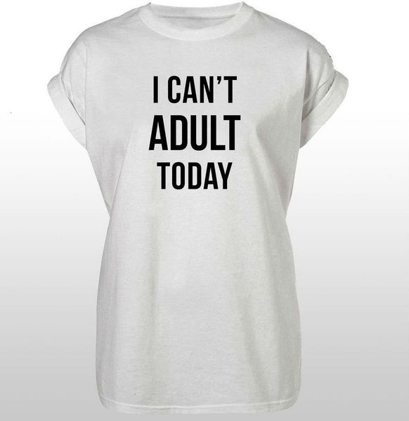 

i can't today letters print women t shirt cotton casual funny shirt for lady black white tee hipster z-204