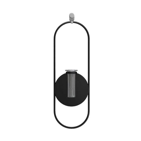 

candle holders modern art wall mounted holder vintage hanging dry flower vase light candlestick ornaments