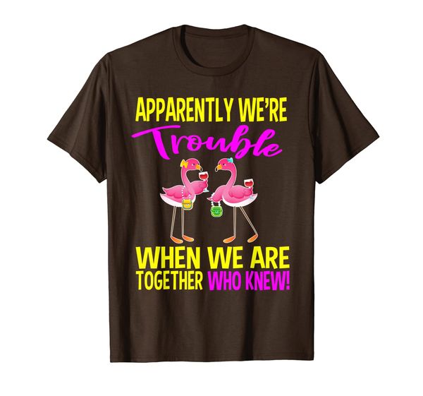 

Apparently We Are Trouble When We Are Together Who Knew Gift T-Shirt, Mainly pictures