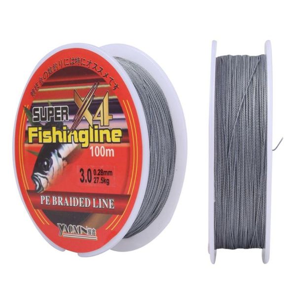

braid line fishing 4 strands pe braided wire for sea 100m multifilament carp fishline gear