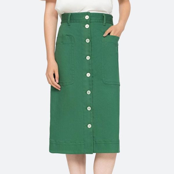 

high waist color denim women skirt skirts, Black