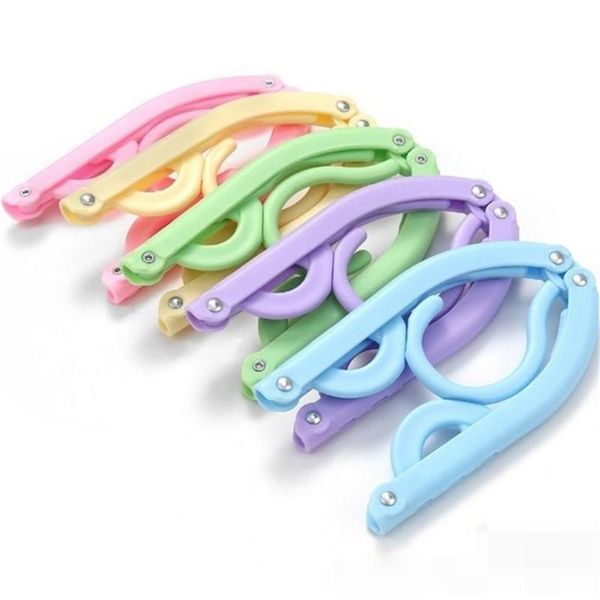 

hangers & racks outdoor foldable clothes trouser socks hanger portable hanging bar plastic color random