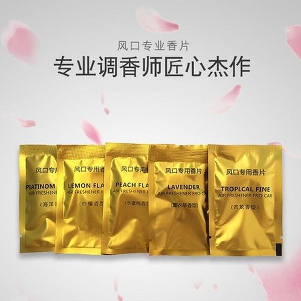 

car air freshener 5 lot styling aroma solid perfume lemon peach ocean lavender cologne flavoring auto interior fragnace sachet