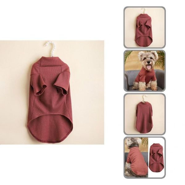 

dog apparel warm-keeping super soft splicing style pet warm shirt for travel