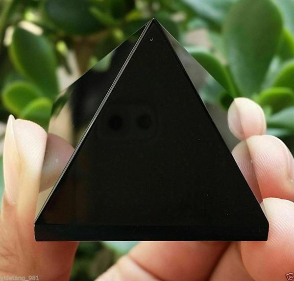 

decorative objects & figurines natural obsidian quartz crystal pyramid healing