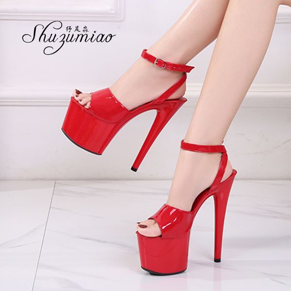 

2021 new women's stripper stiletto-colored ankle straps gladiator party plus size ladies shoes and sandals 4v74, Black